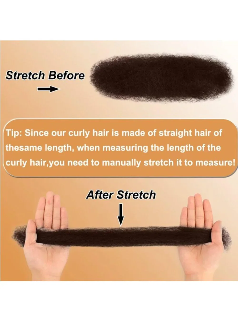 NEW Afro Kinkys Real Human Hair 14
